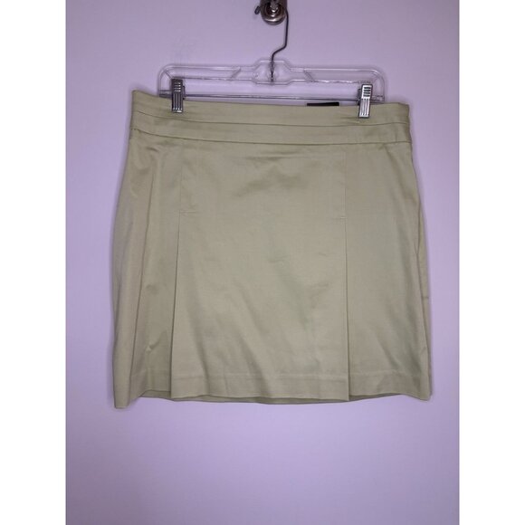 GEORGE NEW Skirt Womens 12 Pistachio Short Pleats Stretch - Picture 1 of 5